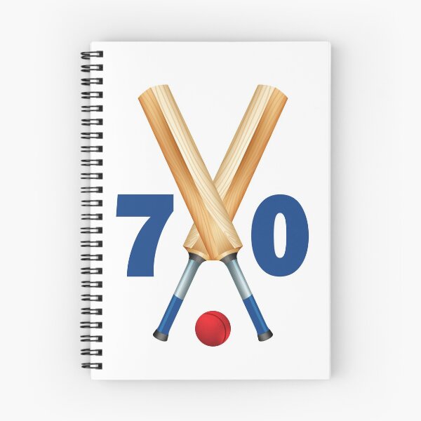 Item preview, Cricket number 70 - seventy with bats and ball designed and sold by AllShirts21.