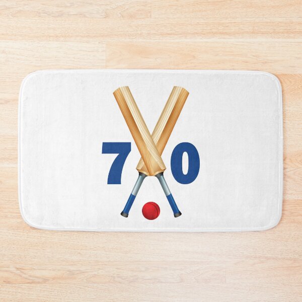 Item preview, Cricket number 70 - seventy with bats and ball designed and sold by AllShirts21.