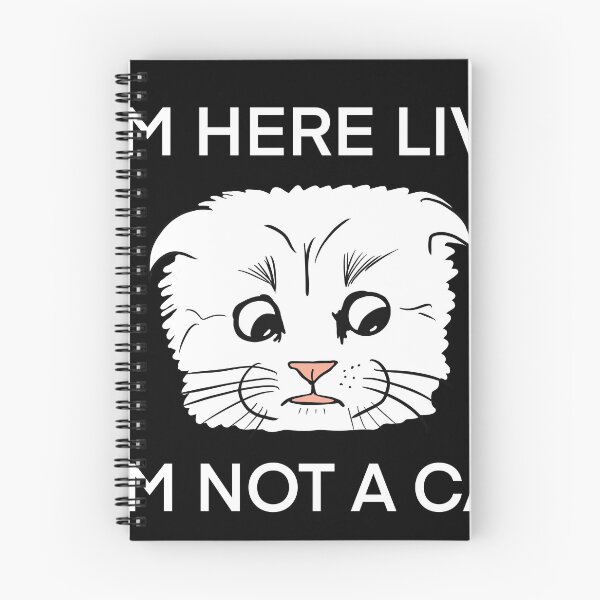 Item preview, I'm here live I'm not a cat funny meme designed and sold by PG Illustration.