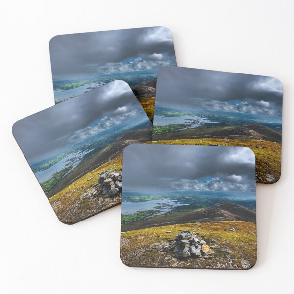 Item preview, View from top of the mountain Croagh Patrick, nicknamed the Reek in County Mayo after Mweelrea and Nephin, Ireland designed and sold by AlbertMi.