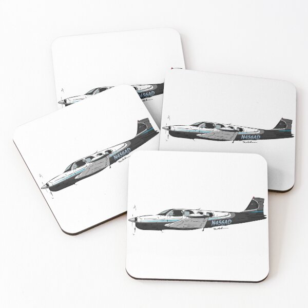 Item preview, Turquoise Beechraft Bonanza N456AD designed and sold by Michael Garber.