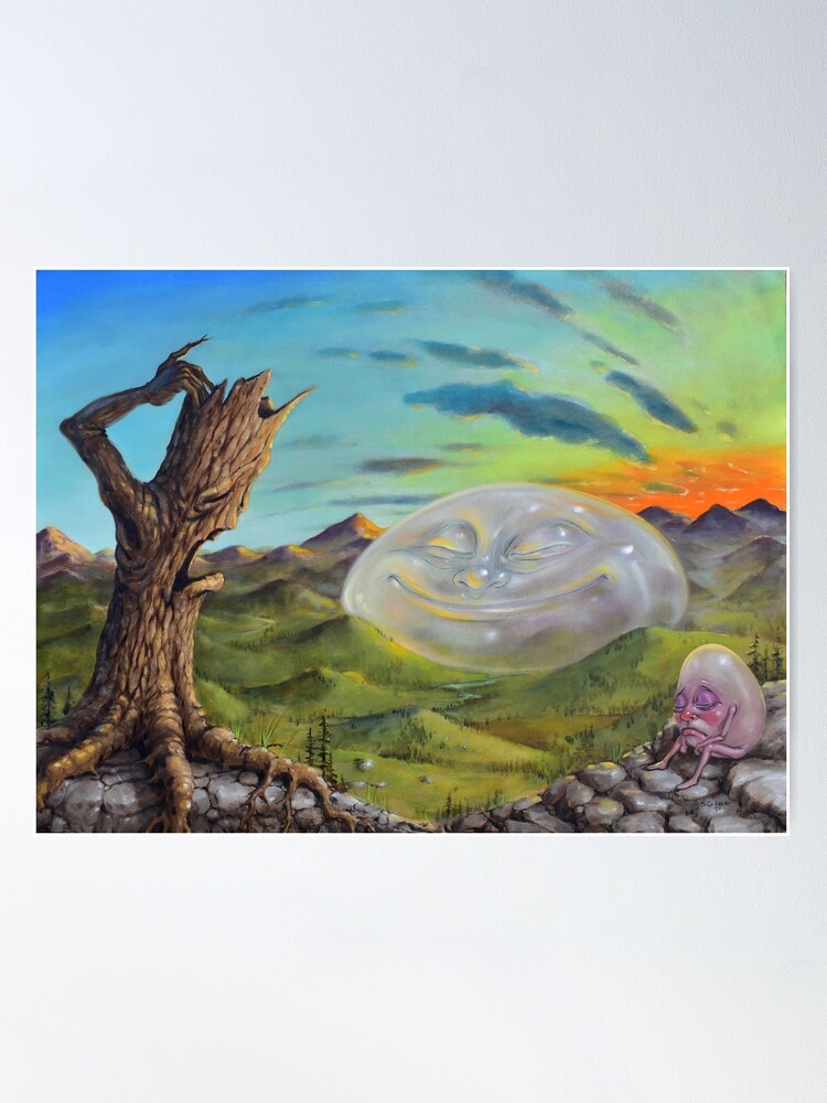 Alternate view of Happy Landscape Poster