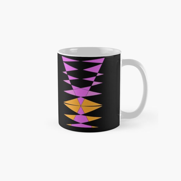 Purple Orange Easy Geometric Designs Repeating Geometric Pattern Classic Mug