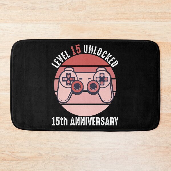 Item preview, Level 15 Unlocked 15th Anniversary designed and sold by RandomStuffShop.