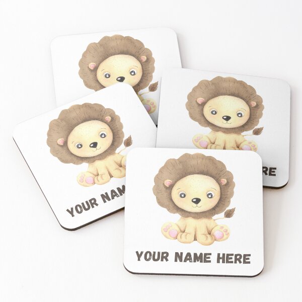 Item preview, 'Add your own name'  Cute Lion designed and sold by BellaNora.