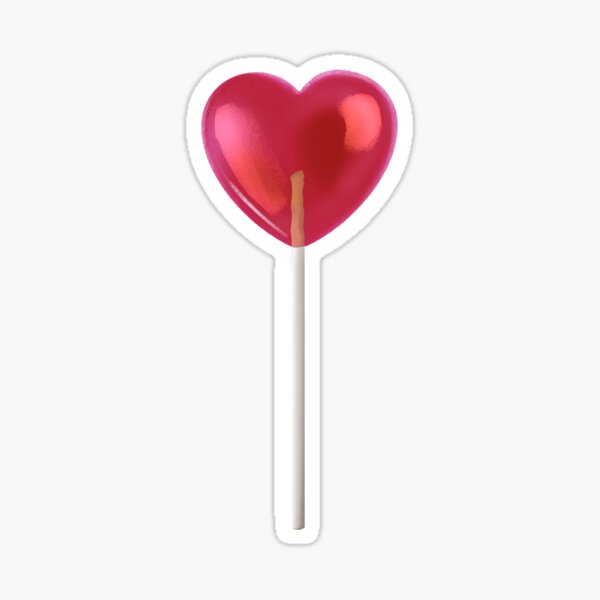 Red Lollipop Sticker