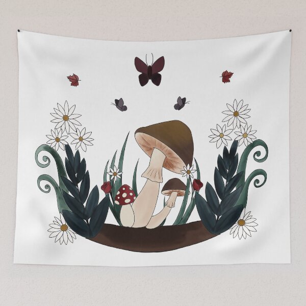 Item preview, Mushrooms and Butterflies designed and sold by Osgon-Azure.