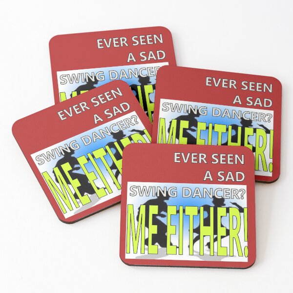 Item preview, Seen a sad swing dancer?..  me either! designed and sold by hop2swing.