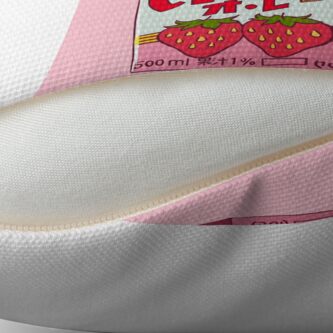 strawberry throw pillow