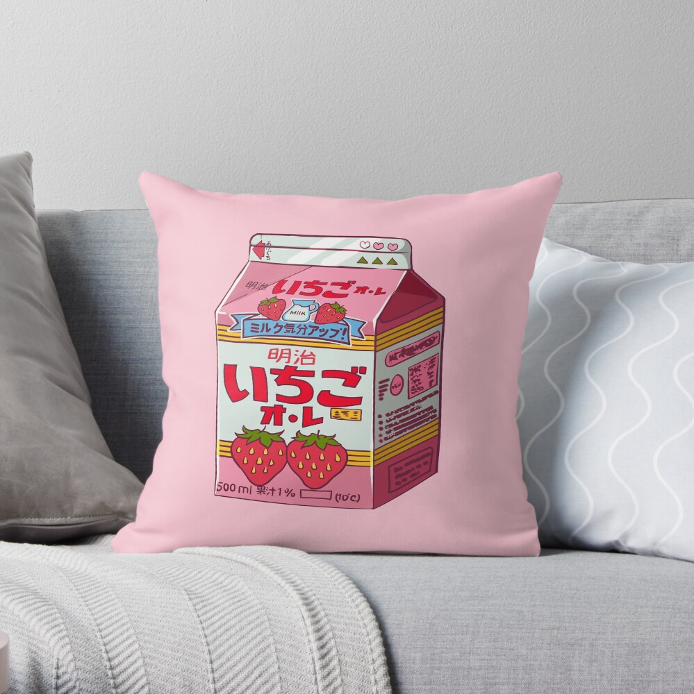 strawberry milk pillow pet