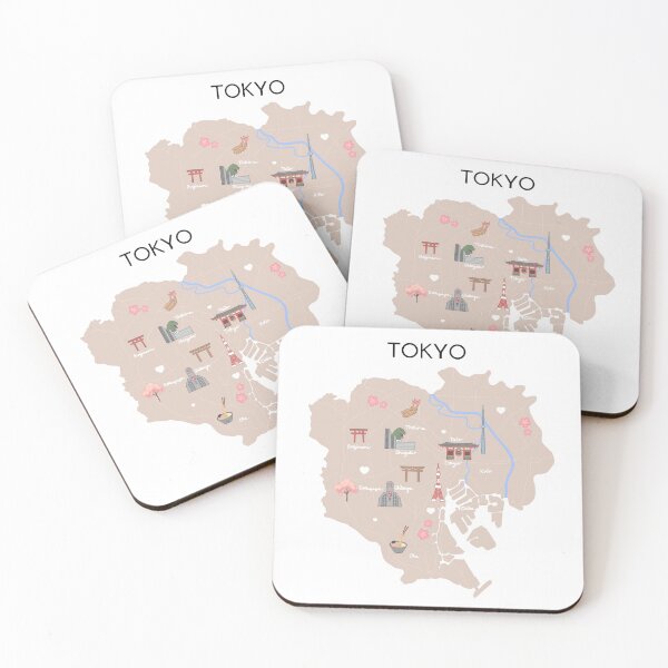 Item preview, Tokyo illustrated map designed and sold by primapixie.