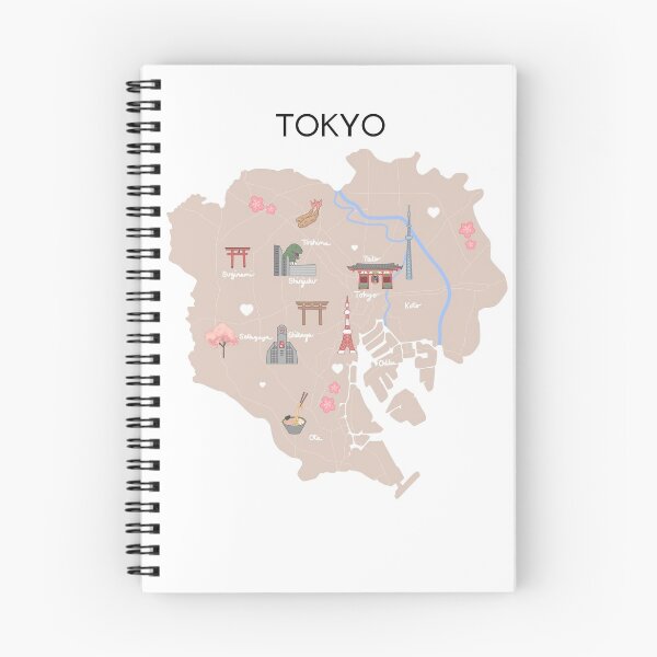Item preview, Tokyo illustrated map designed and sold by primapixie.