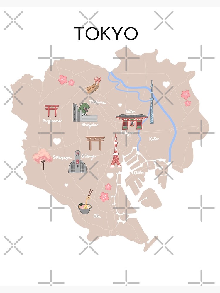 genial mapa de tokio