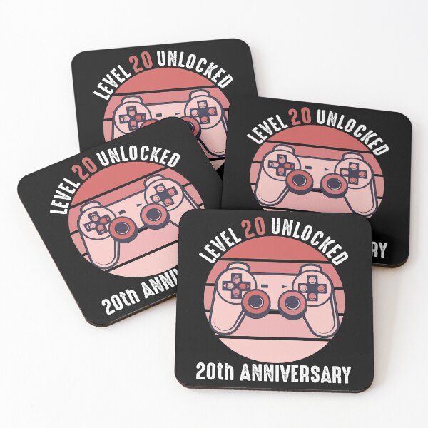 Item preview, Level 20 Unlocked 20th Anniversary designed and sold by RandomStuffShop.