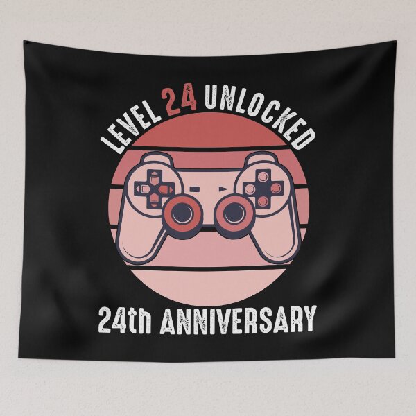 Item preview, Level 24 Unlocked 24th Anniversary designed and sold by RandomStuffShop.