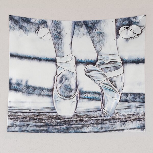 Item preview, GALATHI Ballerina on her Toes White - Ballet designed and sold by Galathi Designs.