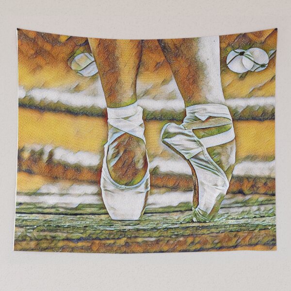 Item preview, GALATHI Ballerina on her Toes Orange - Ballet designed and sold by Galathi Designs.