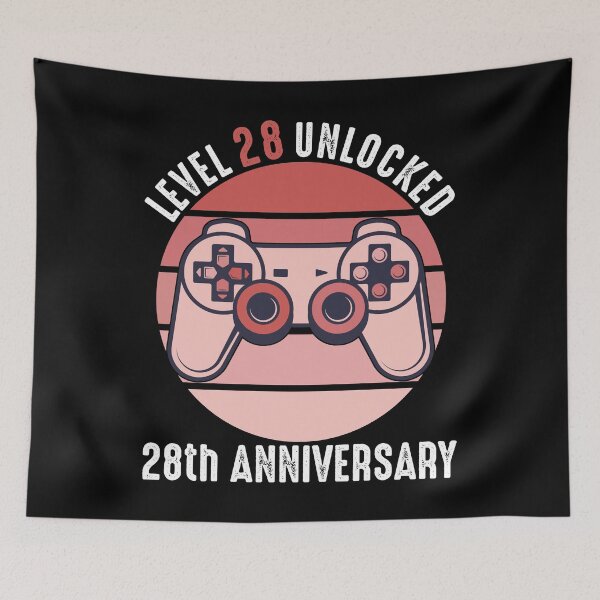 Item preview, Level 28 Unlocked 28th Anniversary designed and sold by RandomStuffShop.