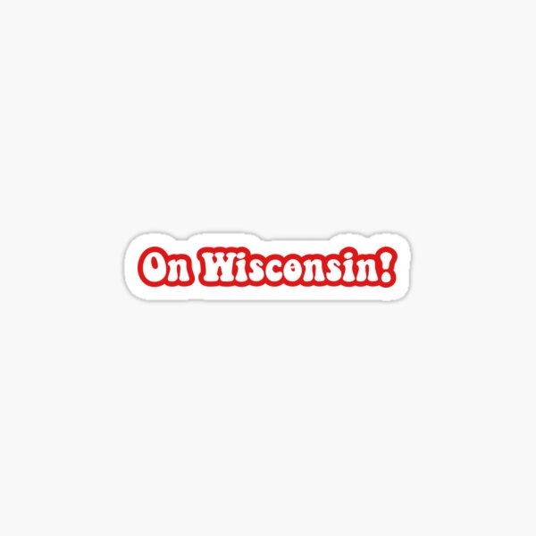 Vista previa del artículo con la obra «¡En Wisconsin! Wisconsin Madison», diseñado y vendido por rubberduckduck.