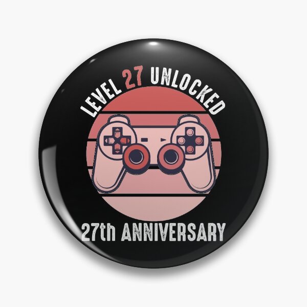 Item preview, Level 27 Unlocked 27th Anniversary designed and sold by RandomStuffShop.