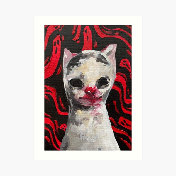 ME LON CAT Art Print