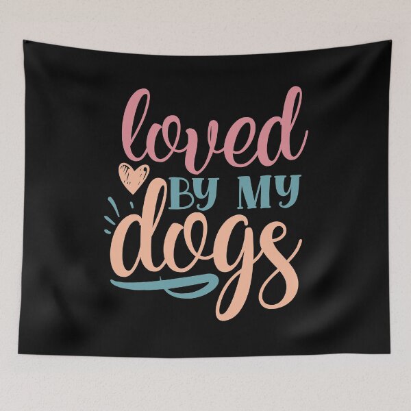 Item preview, My dogs love me - loved by my dogs designed and sold by Raeolus.