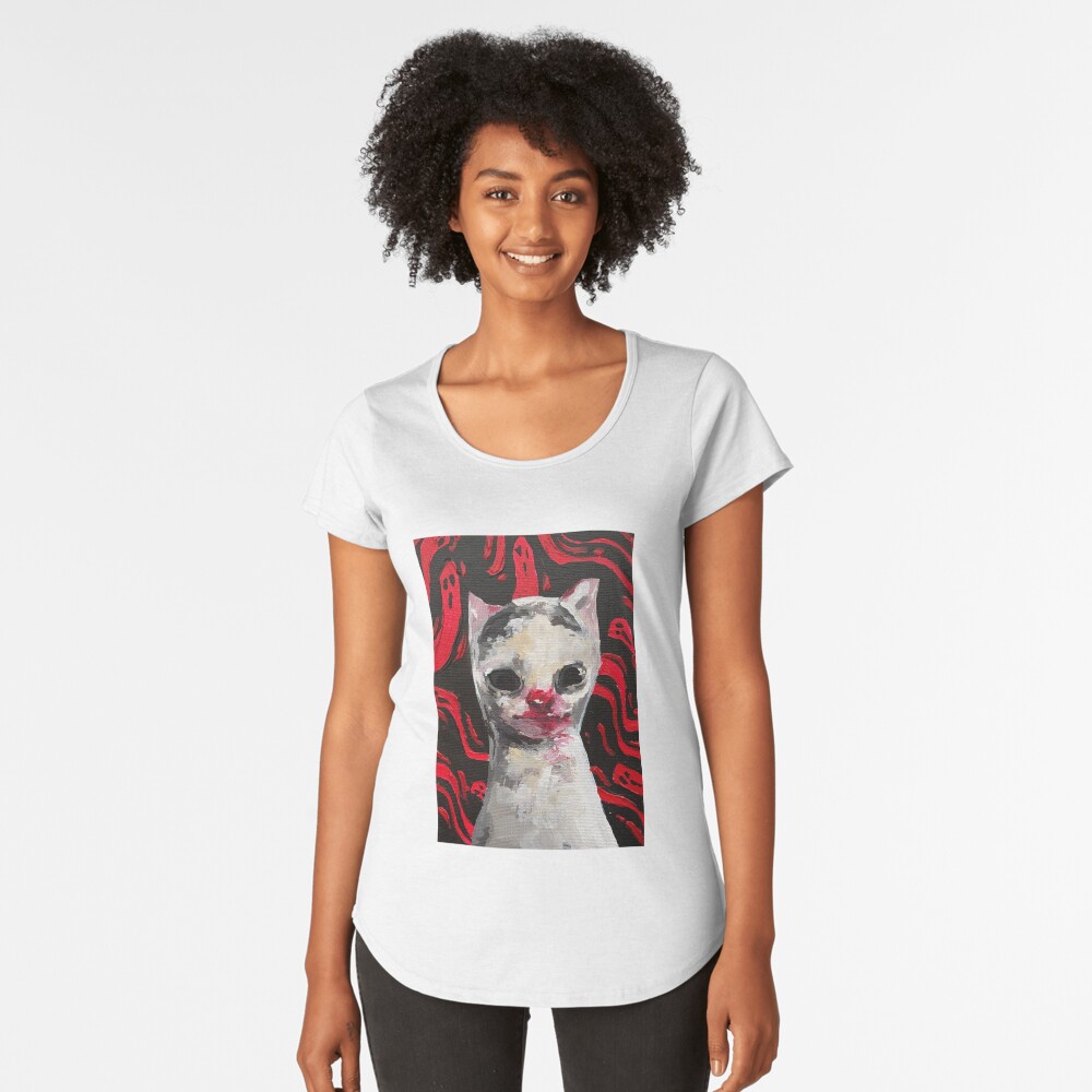 ME LON CAT Premium Scoop T-Shirt