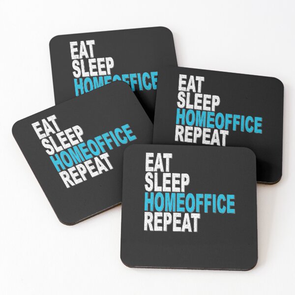 Item preview, EAT SLEEP HOMEOFFICE REPEAT designed and sold by xlshirt.