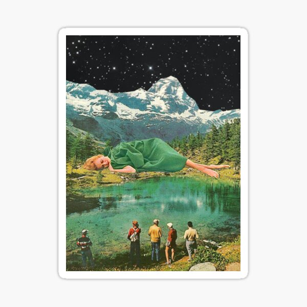 Item preview, Giant Lady Sleeping in the Mountains designed and sold by Maisie Kane.