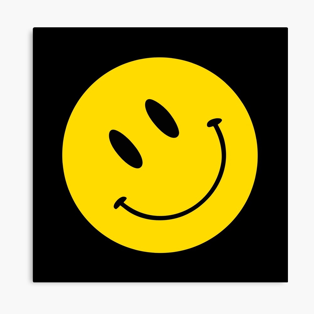 Smile Tilted | Happy Face | Black |