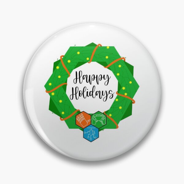 Item preview, GRiPmas Holiday Wreath Logo Tricolor Orange, Green, Blue designed and sold by gripperz.