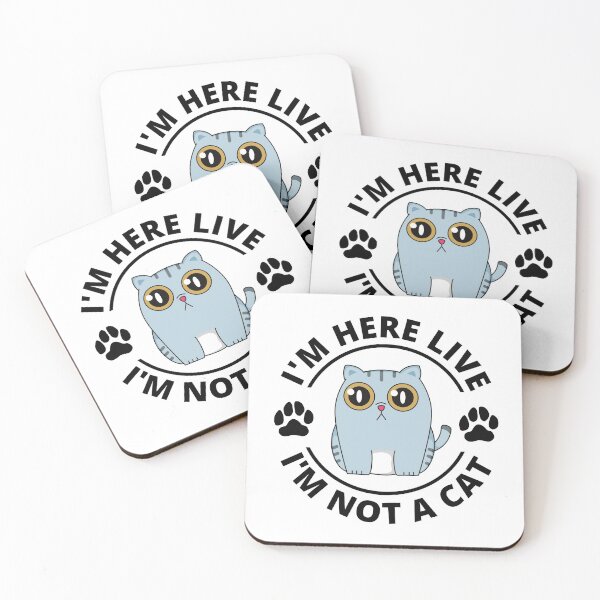 Item preview, i'm here live i'm not a cat designed and sold by Justtrendytees.