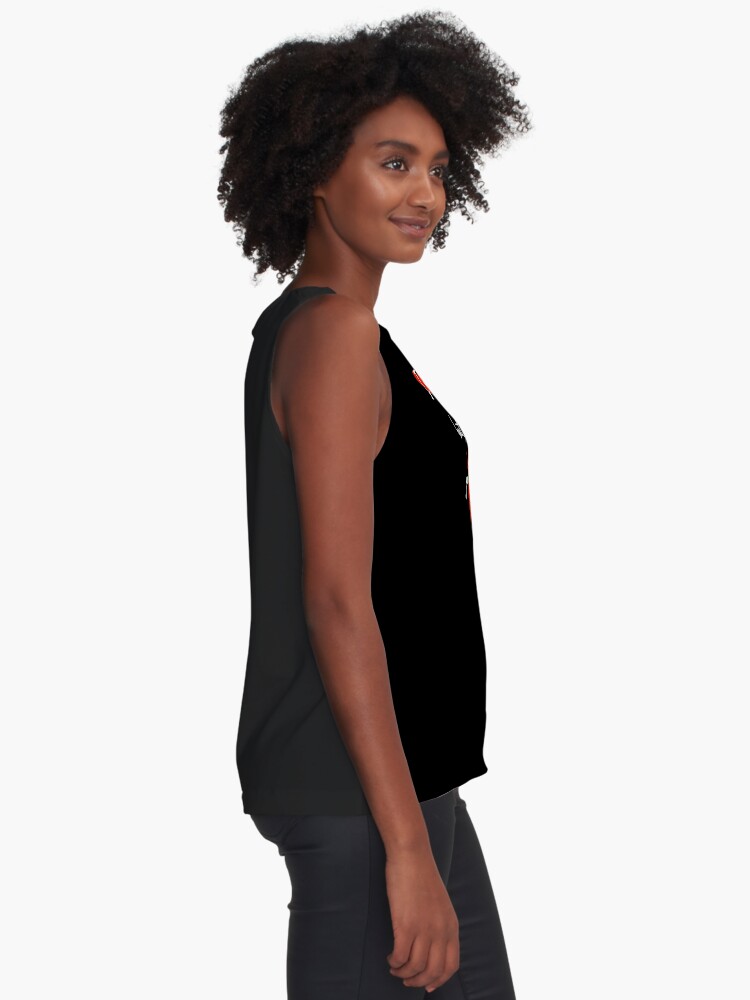 Sleeveless Top, I am glad to see you are a vegan too - valentine - dark BG designed and sold by reIntegration