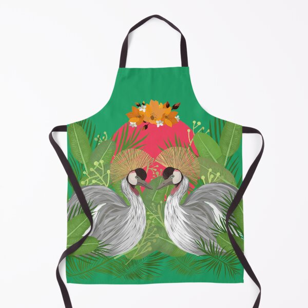 Item preview, GREY CROWNED CRANE IN LOVE designed and sold by tizicav.