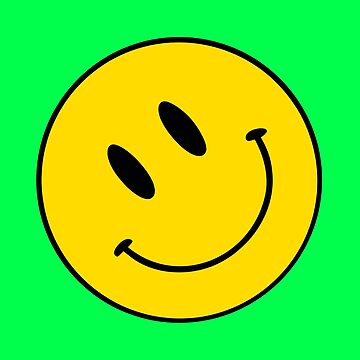 Smile Tilted | Happy Face | Green |