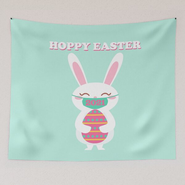 Item preview, 2021 Masked Bunny Kawaii Rabbit Mask Hoppy Easter designed and sold by gkao.
