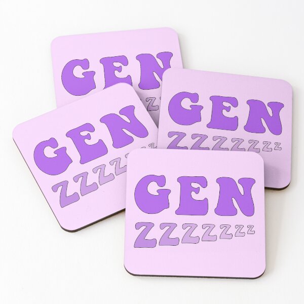 Item preview, Sleepy Gen Z Purple designed and sold by Gold Star Creative.