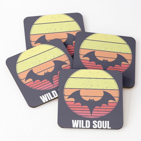 Item preview, Bat Vintage Sunset Retro - Wild Soul designed and sold by faudeltn.