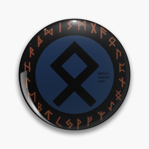Item preview, Blue Othala Futhark Rune Symbol designed and sold by Depic Spirit.