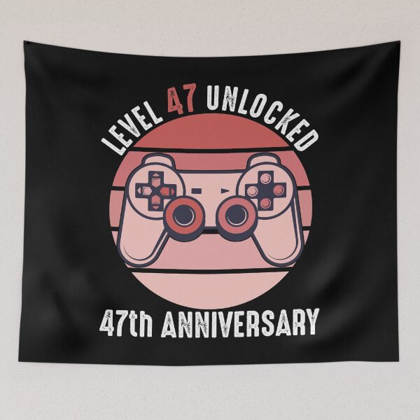 Item preview, Level 47 Unlocked 47th Anniversary designed and sold by RandomStuffShop.