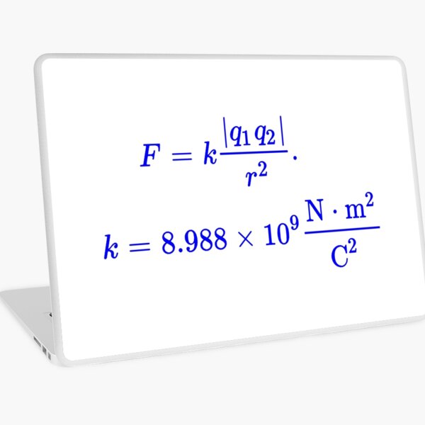 Coulomb's Law Laptop Skin
