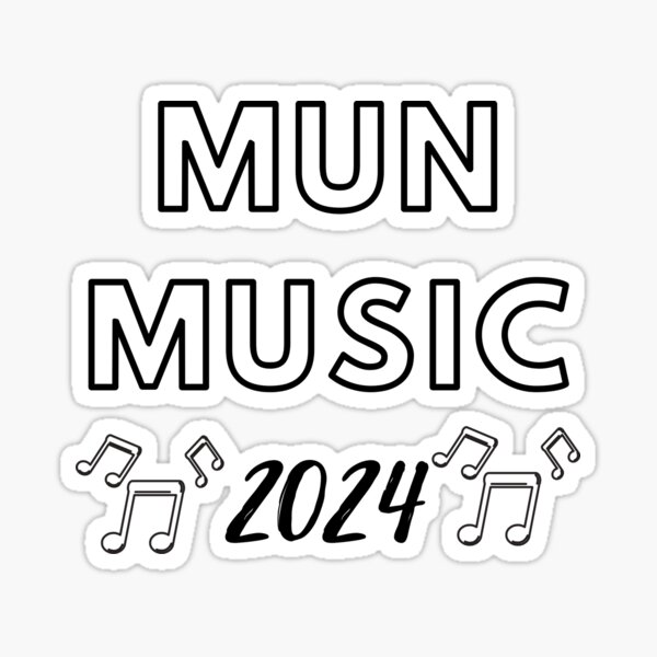 Vista previa del artículo con la obra «MUN Music 2024», diseñado y vendido por The Johnston Sisters.