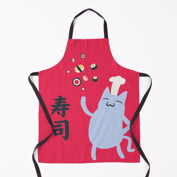 Item preview, Sushi Cat Apron designed and sold by twerkuwu.