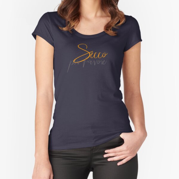 Tailliertes Rundhals-Shirt
