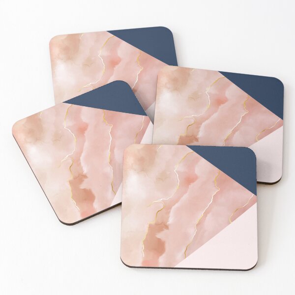 Item preview, Rose Gold Marble, Dark Blue and Pink Phone Cases designed and sold by matmazel.