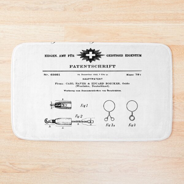 Item preview, Old patent drawing / twisting of eyelet wires designed and sold by Redlilatomcad.