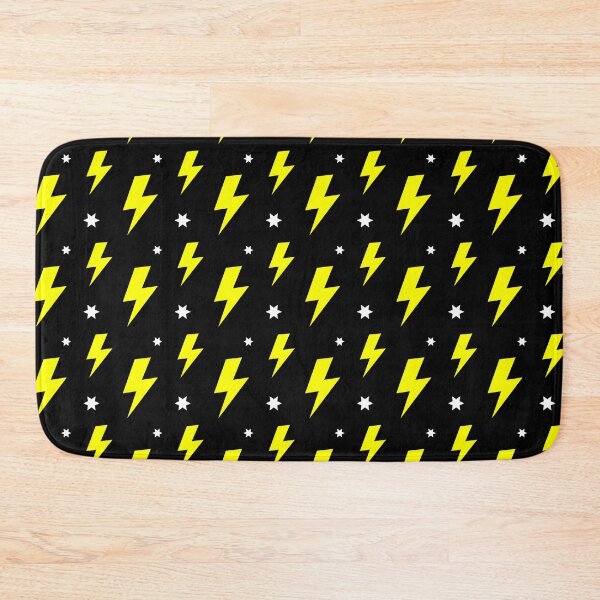 Item preview, Lightning Bolt Pattern (black/white/yellow) designed and sold by Design Minds Boutique.