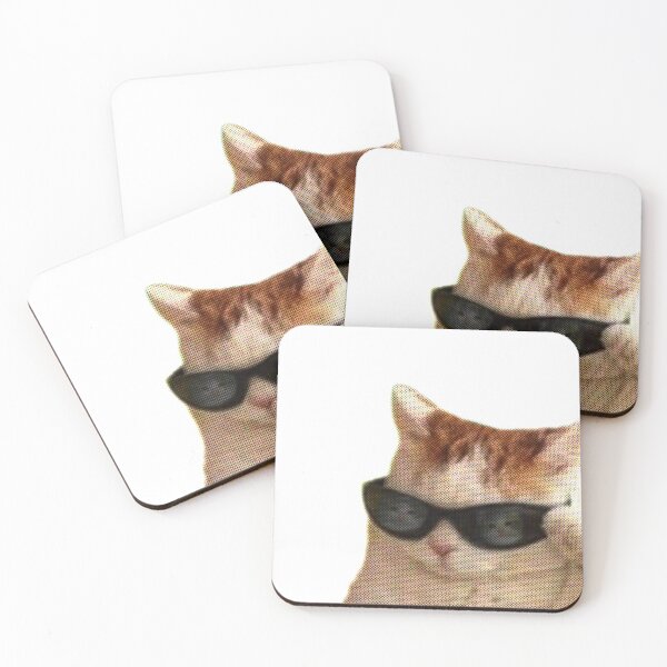 Item preview, Cool cat with meme glasses designed and sold by TheBestMemePage.