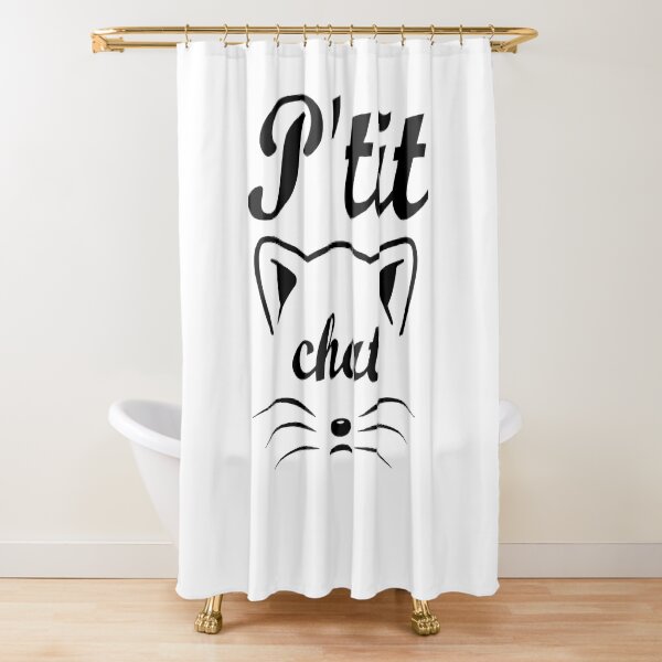 Rideaux De Douche Sur Le Theme Oreilles De Chat Redbubble