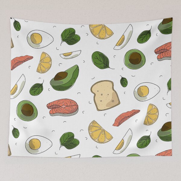 Item preview, Salmon sandwich pattern designed and sold by MarcinkuGreta.